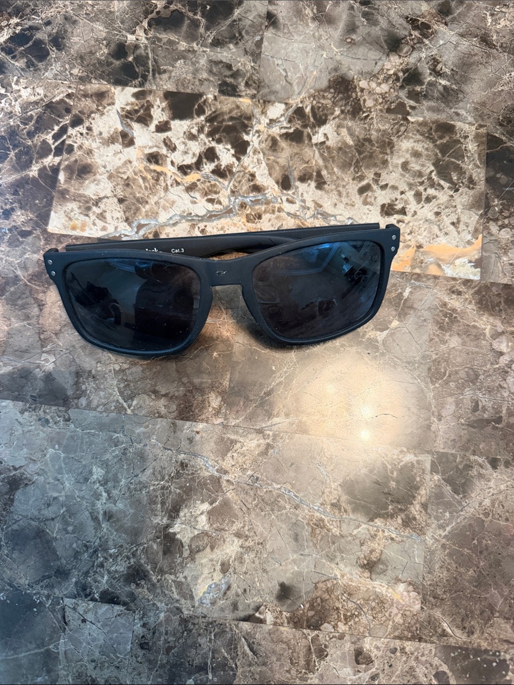 Panama Jack Black Sunglasses with Orange Logo
